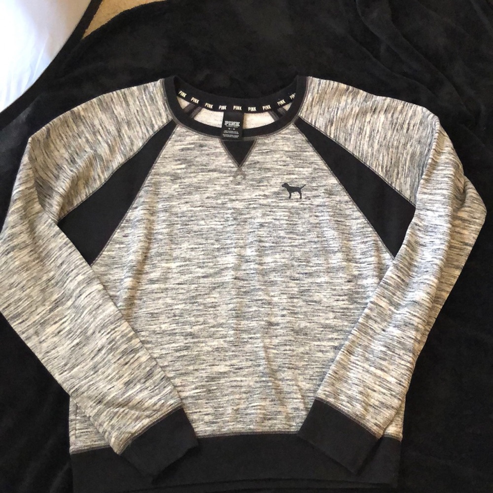VSPINK Gray & Black Sweatshirt